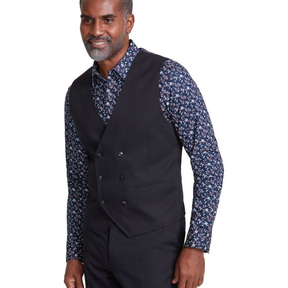 Tayion Collection Mens Solid Double Breasted NWT